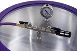 BVV 3 Gallon Wide Stainless Steel Vacuum Chamber With Glass Lid