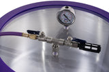 BVV 1 Gallon Flat Stainless Steel Vacuum Chamber and Vacuum Pump Kit