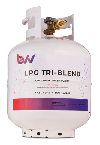 BVV™ 20LB High Purity USA 50/25/25% N-Butane/Iso-Butane/Propane TRI-Blend - 99.5% Guaranteed