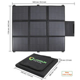 LensunSolar 200W 36V Solar Blanket for 24V Battery or Power Station