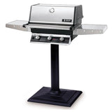 MHP THRG2 Stainless Steel Hybrid Gas Grill Head With 2 Stainless Steel Shelves