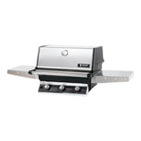 MHP THRG2 Stainless Steel Hybrid Gas Grill Head With 2 Stainless Steel Shelves