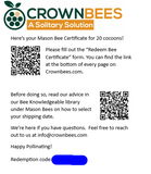 Chalet Bee House Complete Kit with Bee Certificate