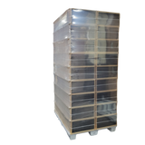 Medium 6 1/4-Inch Frame, Grooved Top / Grooved Bottom With Double Wax Foundation