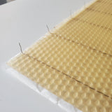 Medium Beeswax Foundation - Wired With Hooks - 5 5/8-inch