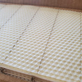 Medium Beeswax Foundation - Wired With Hooks - 5 5/8-inch