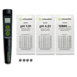 Milwaukee MW804 MAX Waterproof 4-in-1 pH/EC/TDS/Temp Tester with Replaceable Probe