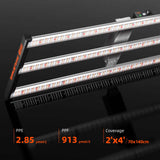 Spider Farmer SE4500 LED Grow Light + 2' 4" x 4' 8" Grow Tent + 4' Inline Fan Combo with GGS Controller Kits + 6" Clip Fan