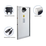 Nature's Generator 200W Rigid Solar Panels w/ cable and connector
