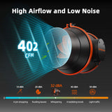 Spider Farmer 6" Inline Duct Fan with Temperature and Humidity Controller