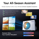 Pioneer® Quantum Ultra™ 9,000 BTU 23 SEER2 115V High-Wall Ductless Energy-Star Mini-Split Air Conditioner Inverter Heat Pump Full Set