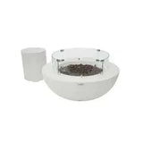 Elementi - Lunar Fire Bowl Cream White - Natural Gas