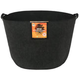 Gro Pro Essential Round Fabric Pot with Handles Black