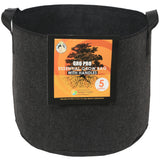 Gro Pro Essential Round Fabric Pot with Handles Black