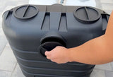 Flame King 2 pack Replacement Caps for Dual Propane Tank Cover - Black