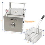 Flame King Proleo Portable Propane Deep Fryer