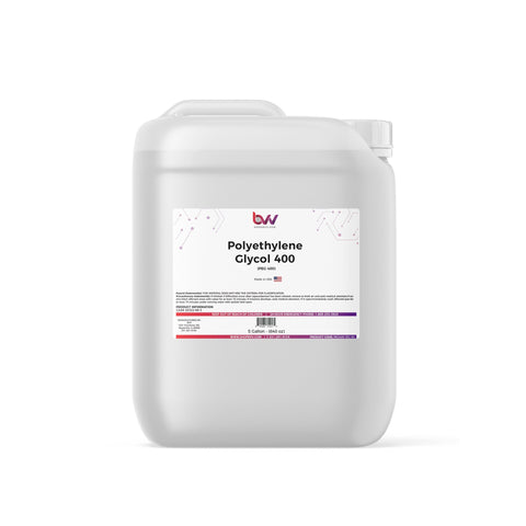 BVV Polyethylene Glycol 400 - PEG 400
 - 5 Gallons