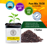 GroEzy™ 1 Gallon Prefilled 70/30 Coco Perlite Grow Bag