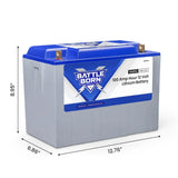 Battle Born 100Ah 12V LiFePO4 Deep Cycle Battery