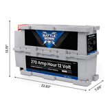Battle Born 270Ah 12V GC3 Smart Heated LiFePO4 Deep Cycle Battery Kit