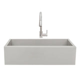 RCS 32-Inch Outdoor Farm House Stainless Steel Sink With Hold and Cold Faucet - RSNK3A