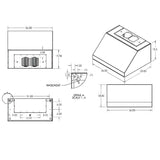 RCS 36 Inch 1200 CFM Stainless Steel Vent Hood - RVH36