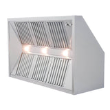 RCS 48 Inch 1200 CFM Stainless Steel Vent Hood - RVH48