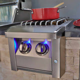 American Renaissance Grill Built-In Double Side Burner - ASBSSB