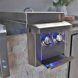 American Renaissance Grill Built-In Double Side Burner - ASBSSB