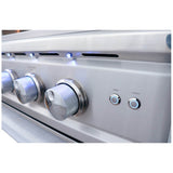 RCS Cutlass Pro 42 Inch 4 Burner Freestanding Gas Grill with Flame Tamers