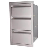 RCS Valiant 17 Inch Stainless Steel Double Drawer & Paper Towel Holder - VTHC1