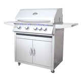 RCS 40 Inch Freestanding Stainless Steel Grill Cart