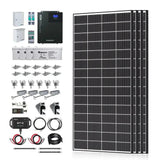 Renogy Complete Cabin Solar Kit 1200W 2500W | Optional 9.6kWh Deep-Cycle AGM / LiFePO4 Batteries