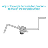 Renogy Solar Panel Mounting Curved Z Bracket -- Set of 4