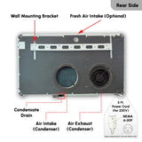 Pioneer 12,000 BTU All-in-One Console Inverter Heat Pump, Through-the-Wall Monoblock Packaged Unit with No Outdoor Condenser, 230V