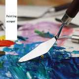 1/3/5/7Pcs/Set Stainless Steel Oil Painting Knife Artist Spatula Art Tools stationery Cake baking supplies painting drawing cute