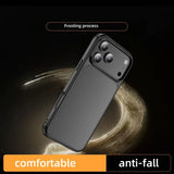 Premium Magnetic Charging Frosted Shockproof Phone Case for IPhone 17 Air 16 15 14 Plus Pro Max Skin Feeling Rugged Armor Cover