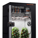 Spider Farmer SE5000 LED Grow Light + 4' x 4' Grow Tent + 6" Inline Fan Combo with GGS Controller Kits + 6" Clip Fan + Grow Bags