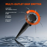 Spider Farmer Automatic Drip Irrigation System with Water Pump and 8 Drip Emitters