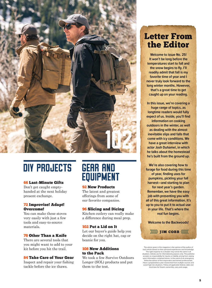 Off Backwoods Backwoods Survival Guide - Living Off The Land No. 25: 200 Tips, Gear ...