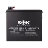 SOK Battery 12V [206Ah-H] 12V LiFePO4 Bluetooth & Optional Built-in heater | SK12V206H & SK12V206P