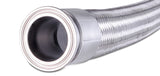 1.5" Tri-Clamp Stainless Steel Braided Hose with Convoluted PTFE Liner