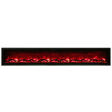 Amantii 88 Inch Symmetry 3.0 Built-in Modern Linear Outdoor Electric Fireplace