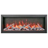 Amantii Symmetry Bespoke 74 Inch Extra Tall Indoor/Outdoor Electric Fireplace