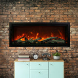 Amantii Symmetry SYM-50-XT Built in Smart Extra Tall Outdoor Electric Fireplace