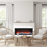 Amantii Symmetry Bespoke 50 Inch Extra Tall Indoor/Outdoor Electric Fireplace