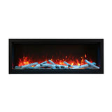 Amantii Symmetry SYM-88-XT Built in Smart Extra Tall Outdoor Electric Fireplace