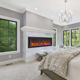 Amantii Symmetry Bespoke 60 Inch Extra Tall Indoor/Outdoor Electric Fireplace
