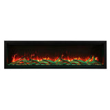 Amantii Symmetry SYM-42-XT Built in Smart Extra Tall Outdoor Electric Fireplace
