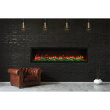Amantii Symmetry SYM-88-XT Built in Smart Extra Tall Outdoor Electric Fireplace